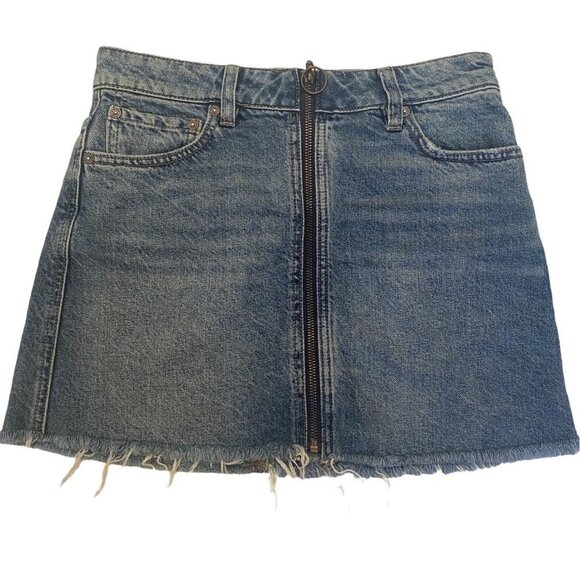 Free People Denim Skirt, Misses size 25 (small) - Picture 1 of 6